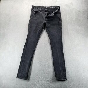 Prps Jeans Mens 34x31 Gray Slim Skinny‎ Stretch Charcoal Wash Button Fly Denim